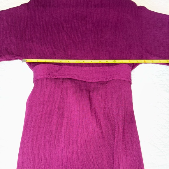 EUC - Closet London Elegant Plum Colored Ribbed Pencil Midi Dress - Picture 9 of 10